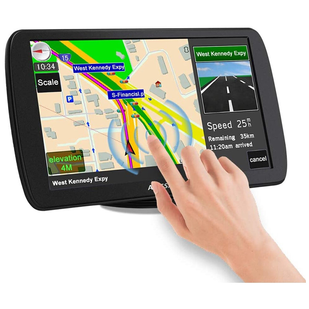 9 inch Sat Nav, Satnav Europe UK Maps GPS Navigation for Car Truck Lorry HGV Caravan Motorhome, Sat Navs for Cars UK and EU Postcodes