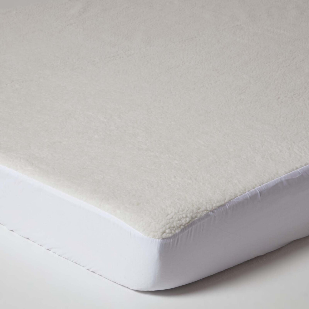 (Euro Single (90 x 200 cm)) Deep Fitted Fleece Underblanket