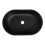 Living And Home Oval Black Ceramic Bathroom Sink Drain Set 4