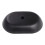 Living And Home Oval Black Ceramic Bathroom Sink Drain Set 7