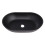 Living And Home Oval Black Ceramic Bathroom Sink Drain Set 2