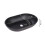 Living And Home Oval Black Ceramic Bathroom Sink Drain Set 5