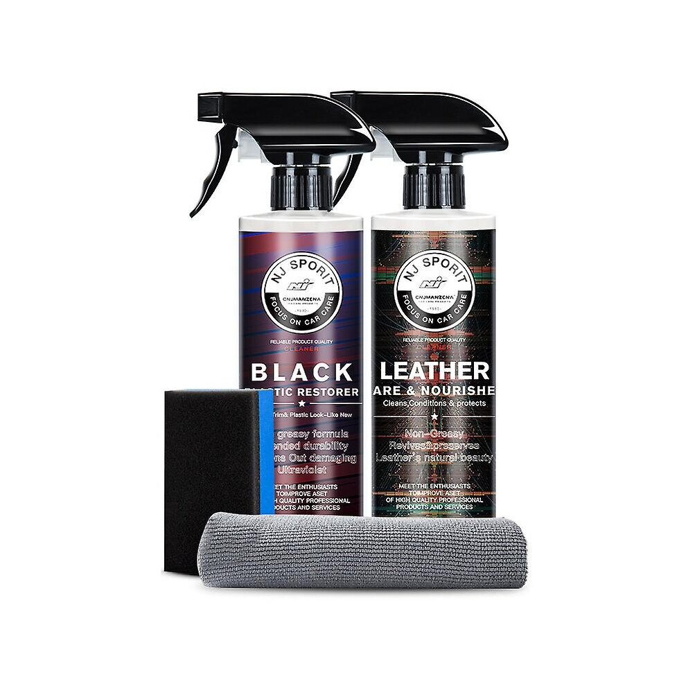 (Genuine Leather) Car Ceramic Coating Spray Set Quick Nano Coat Polish Sealer Spray Wax 768611148206