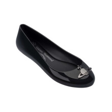 (Black, US7=38) Jelly Melisa Women Shoes Flat With Adulto Sandals Summer Beach Comfortable Shoes