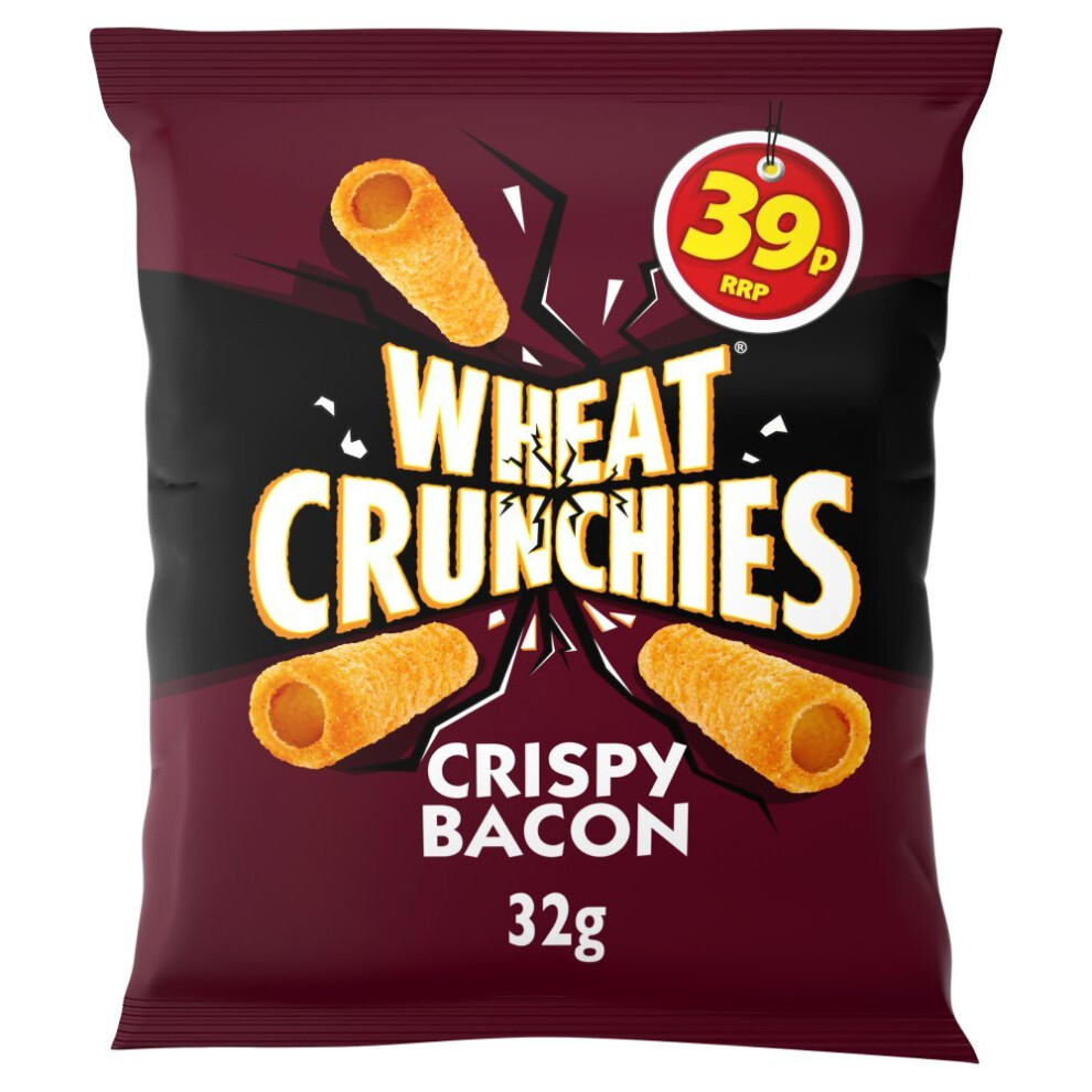 Wheat Crunchies Bacon Crisps 32G ( Pack Of 30 )
