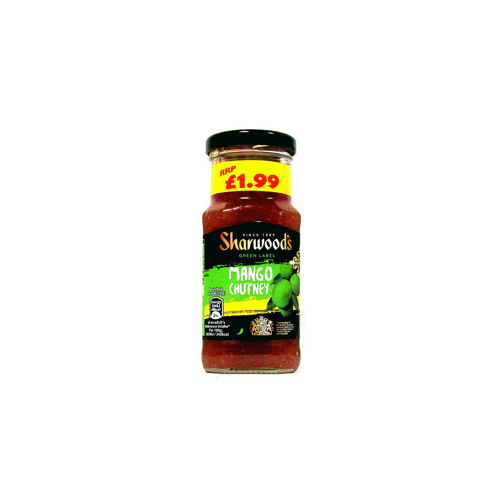 Sharwoods Mango Chutney 277g (Pack of 8)