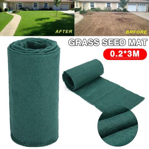 (  0.2*3M) Grass Seed Mat Roll Biodegradable Lawn Seed Mat Grass Seed Germination