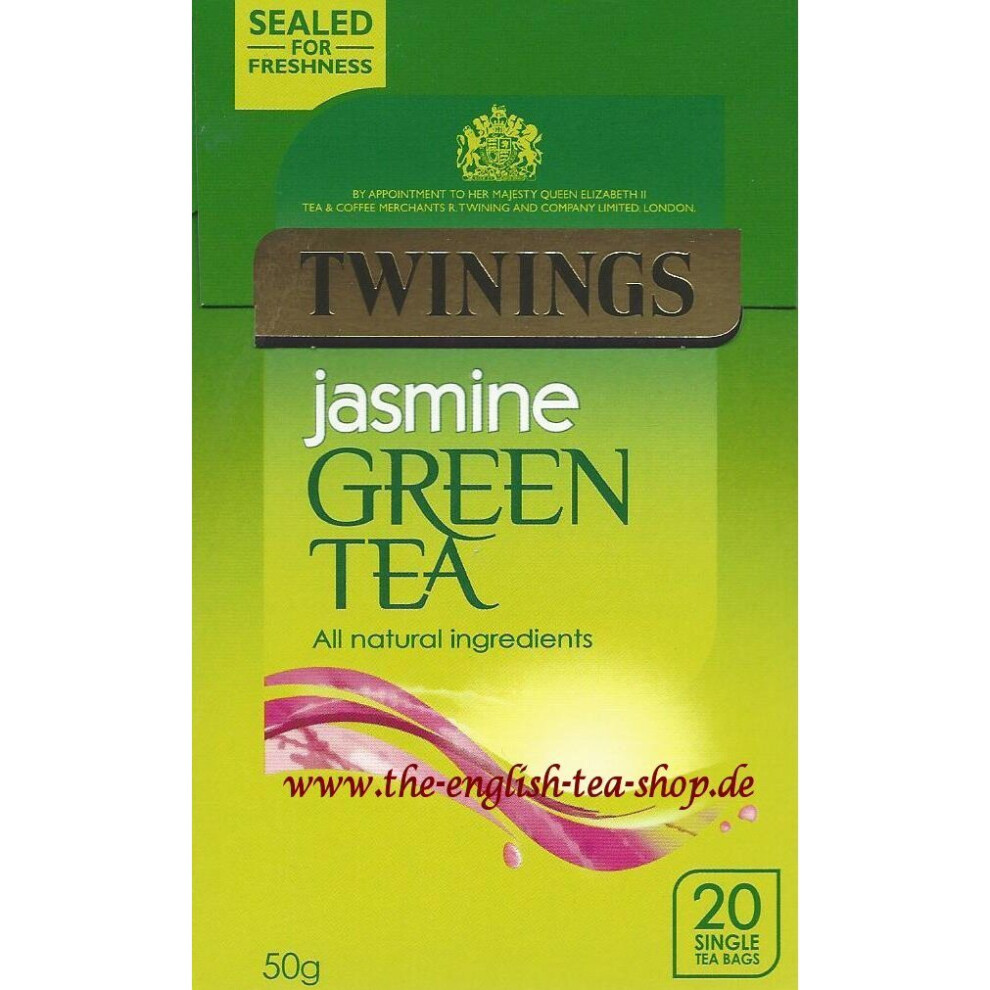 Twinings Green Jasmine 20 Tea Bags 50G (Pack Of 4)