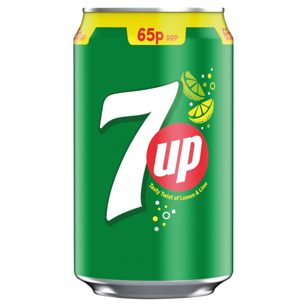 7UP Regular Lemon & Lime Can  330ml ( pack of 24 ) 