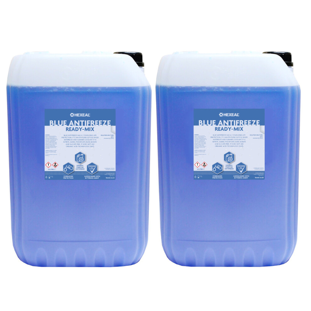 Hexeal Blue Antifreeze & Coolant | 50L | -23 ºc | Ready-Mix | Longlife | 50L