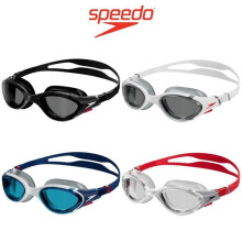 (White / Red / Light Smoke) Speedo Unisex Swimming Goggles Biofuse 2.0 Antifog Underwater Diving UV Glasses