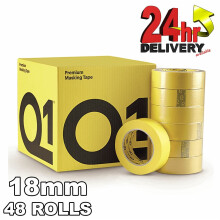 Q1 Premium Masking Tape 18mm x50m High Performance rubber-base 110C Temperature