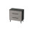 Vitusso Idro Grey Vanity Unit & Lorient White Countertop Basin - 800mm 9