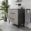 Vitusso Idro Grey Vanity Unit & Lorient White Countertop Basin - 800mm 1