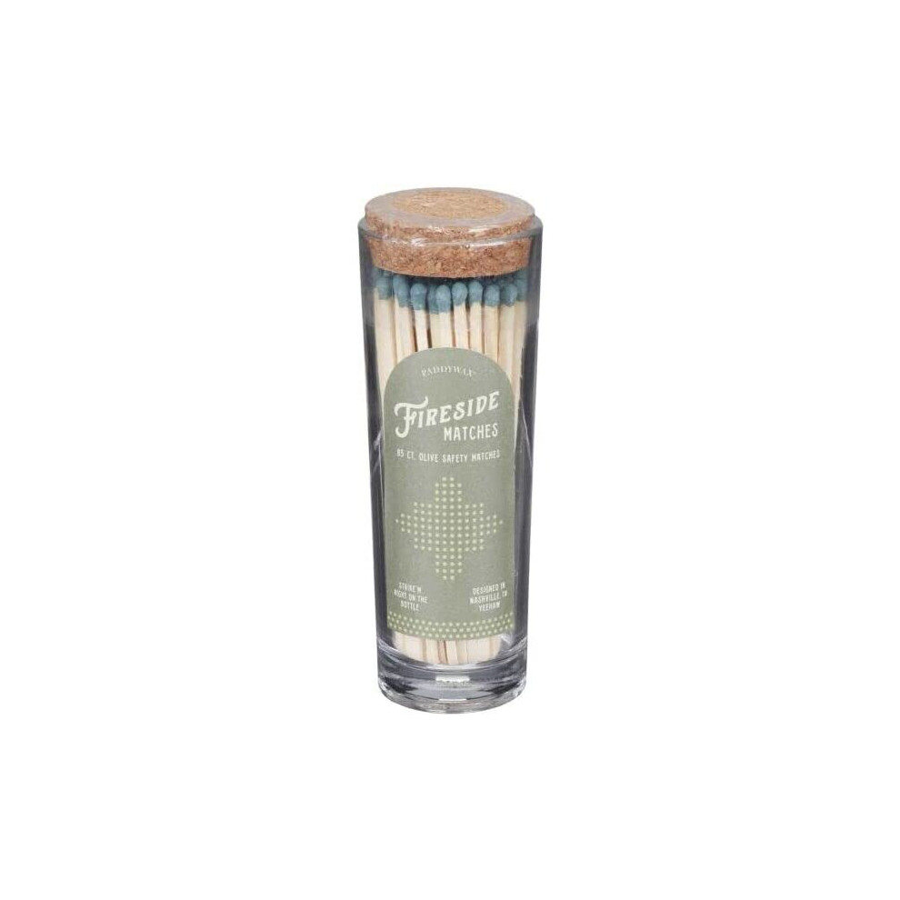 Paddywax Green Fireside Tall Safety Matches - Olive
