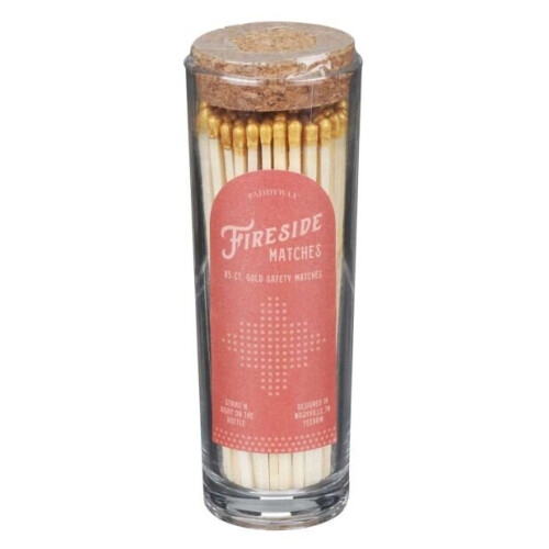 Paddywax Fireside Tall Safety Matches - Gold