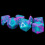 Marble Effect Acrylic Polyhedral Dice Set | Purple & Teal 1