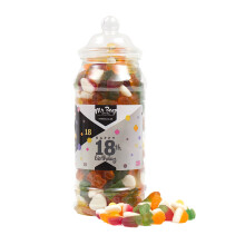 (Medium Jar 750gm) Happy 18th Birthday Sweet Gift Jar Jelly Mix