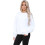 Ze Enzo (M, White) Enzo Womens Oversized Sweatshirt 3