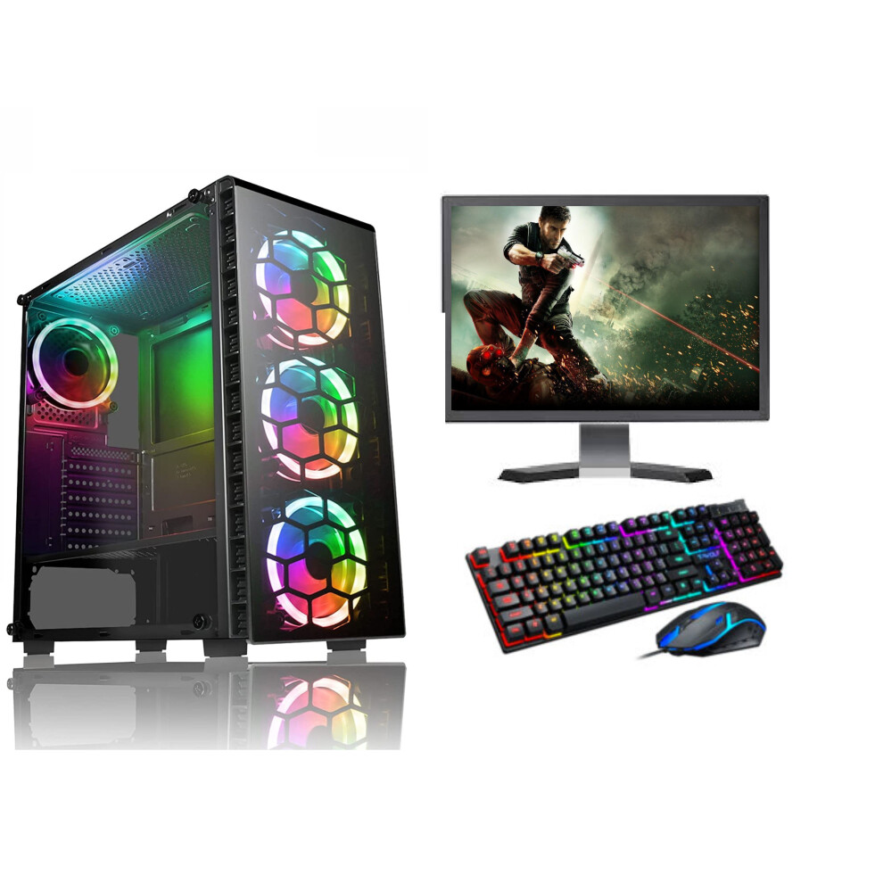 FCS Fast Gaming Intel Quad Core i5 8GB RAM 1TB HDD PC Bundle