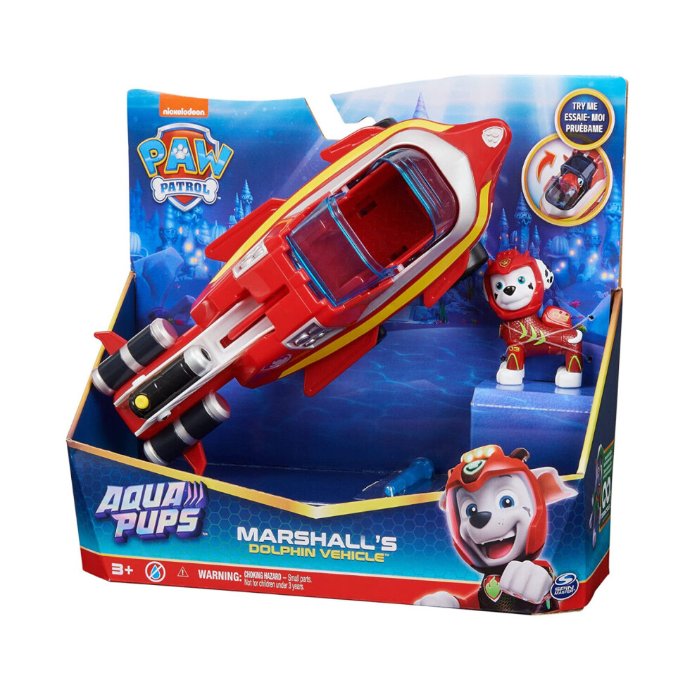 Paw Patrol Aqua Themed Vehicles- Marshall