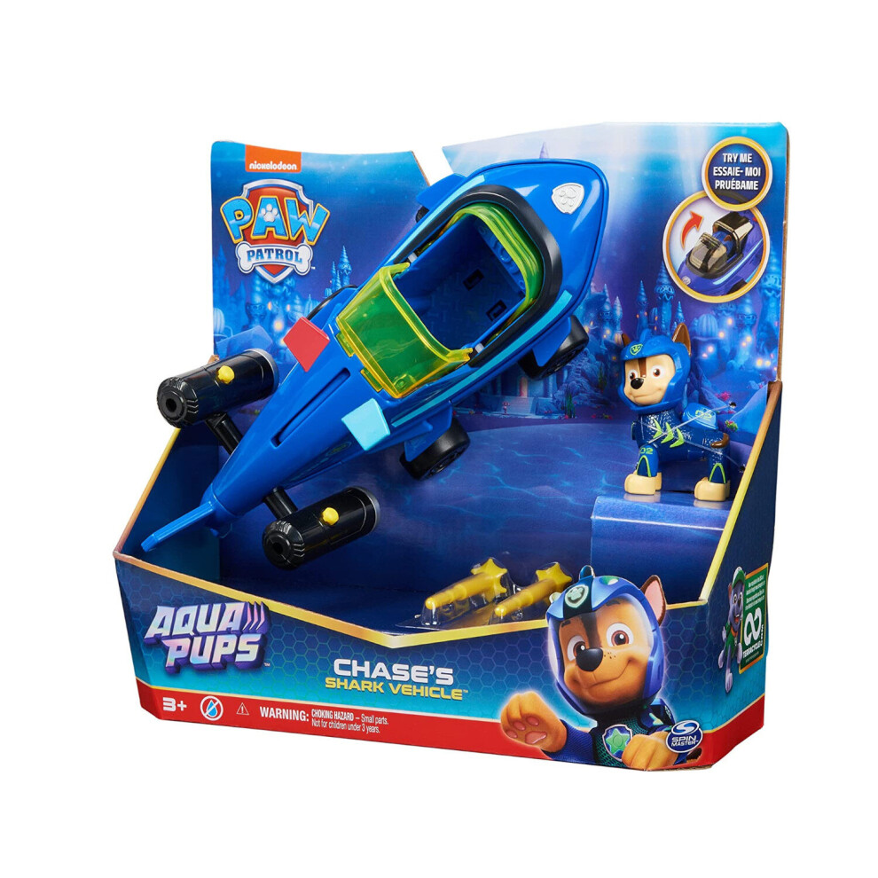 Paw Patrol Aqua Themed Vehicles- Chase Blue