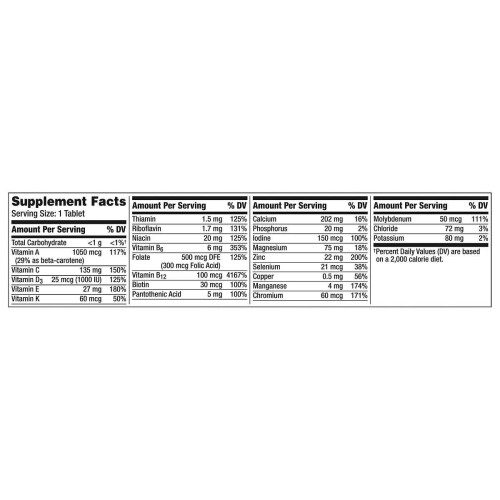 Centrum Centrum Silver Men 50+ multivitamines/multiminéraux, 275 comprimés 2