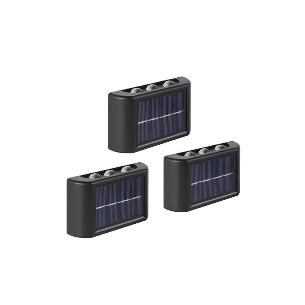 (Cool white, 3PCS) Solar Wall Light Outdoor IP65 Waterproof Balcony Wall Lights Landscape Garden Decor