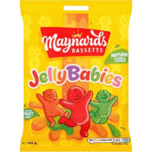 Maynards Bassetts Jelly Babies 165g Pack of 12 - Natural Colours & Flavours