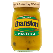 Branston Piccalilli 360g (Pack of 2) - Tangy Vegan Mustard Pickle with Cauliflower & Gherkin