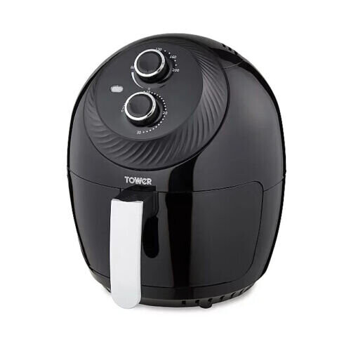 Tower T17082 Vortx 4L Manual 1400W Air Fryer In Black On OnBuy