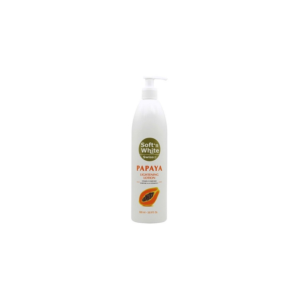 Soft'n White White Soft'n Papaya Lightening Lotion 500Ml