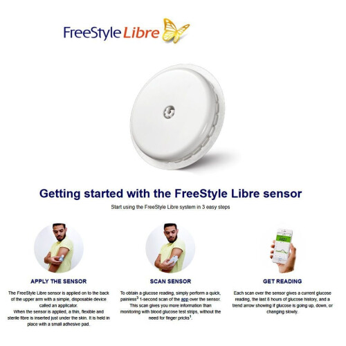Freestyle Libre 2 Sensor For Continuous Glucose Monitoring 1