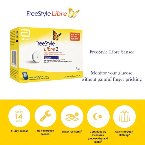Freestyle Libre 2 Sensor For Continuous Glucose Monitoring 2