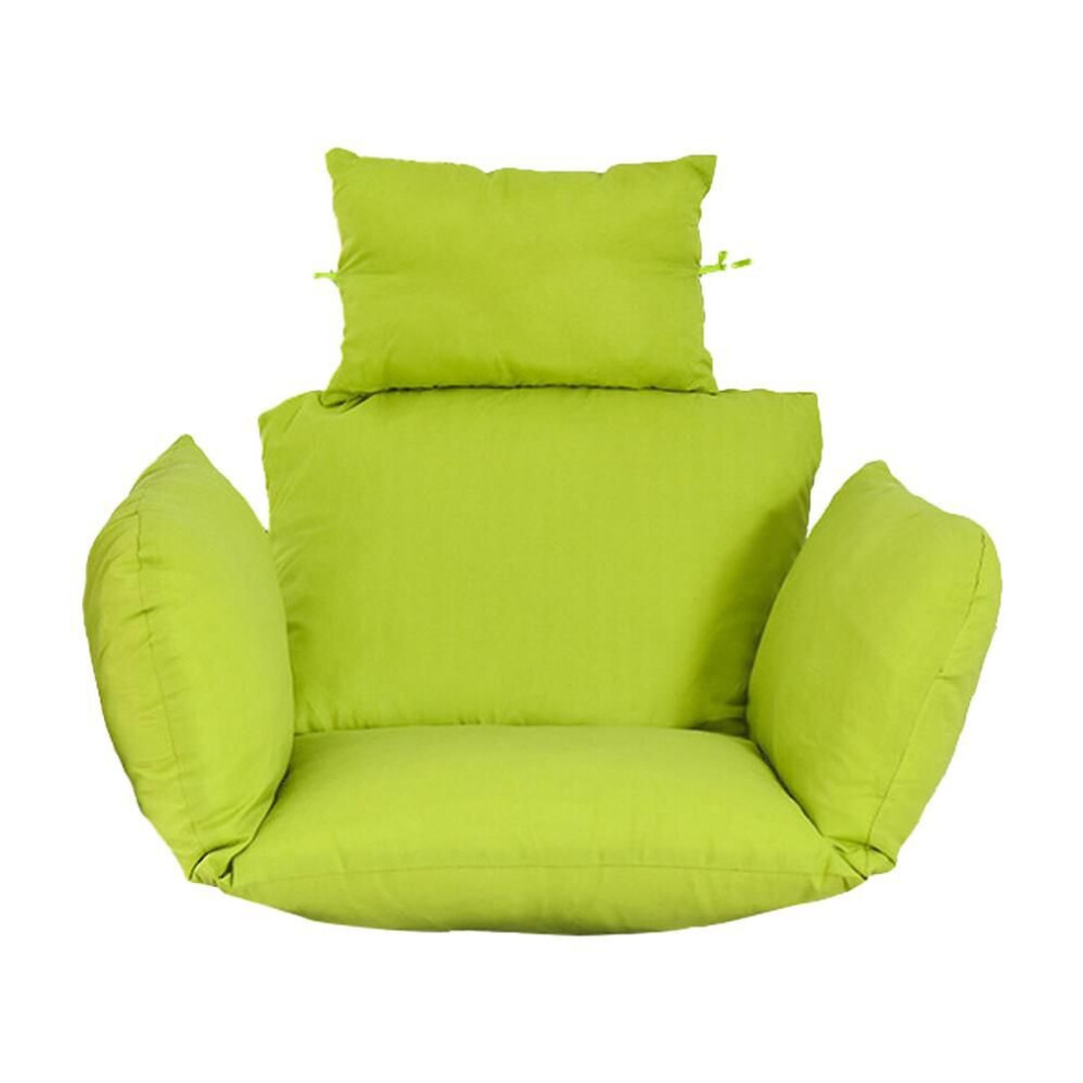 (Green) Rattan Swing Patio Garden Weave Hanging Egg Chair Wcushion In Or Outdoor  Pad