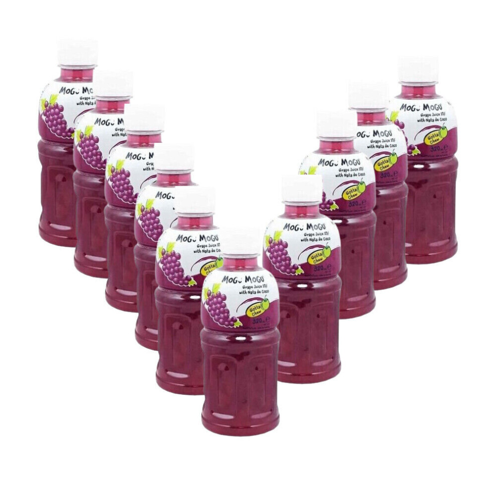 (Pack of 10) Grape 320ML Drinks - Refreshing Summer Juice 