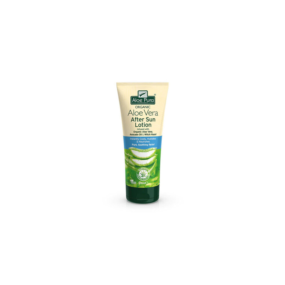 Aloe Pura Organic Aloe Vera After Sun Lotion Instant Cooling - 200ml