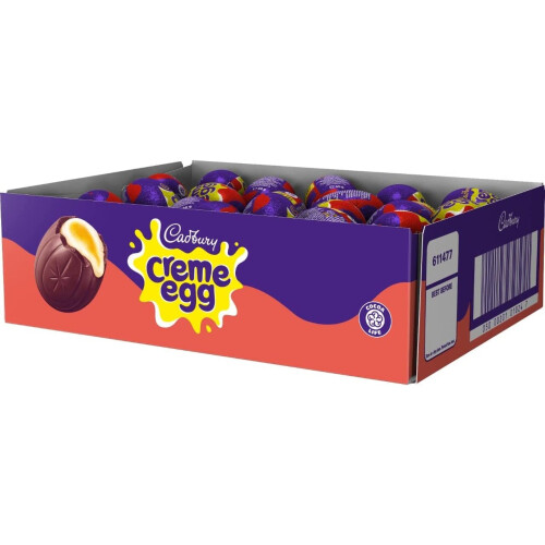 Cadbury Cadbury Creme Egg (Pack of 48). Easter, Egg Hunt,Present, Chocolate Filled Eggs OFFICIAL 1