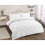 HomeSpace Direct Pin Tuck Balmoral Duvet Cover Set White Double 1