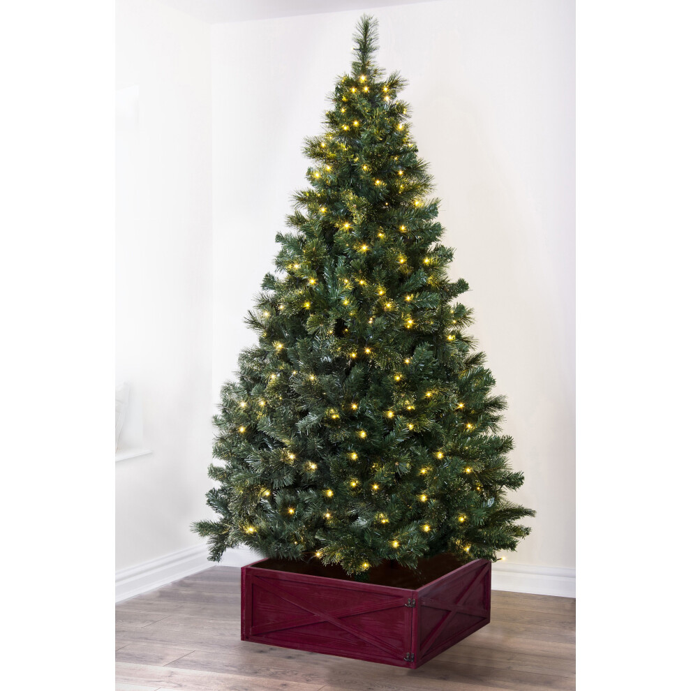 (Pre-lit 8ft) Christmas Tree World | Unlit/Pre-lit Majestic Dew Pine | Bottle Brush Style