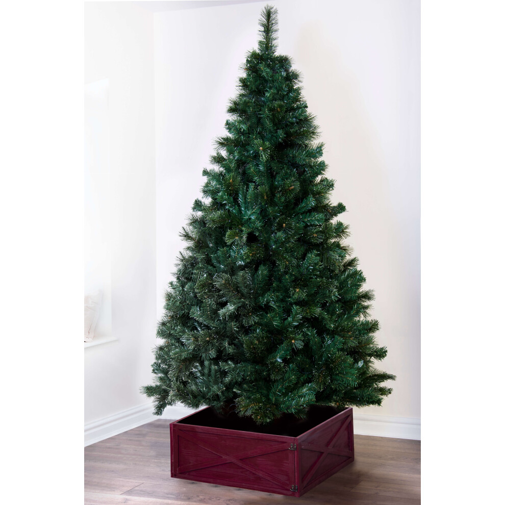 (Un-lit 5ft - 374 branch tips) Un-lit/Pre-lit PVC Tree (4ft to 10ft) | Bottle Brush Style | Christmas Tree World