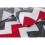 (Single) Stripe Duvet Cover Set Bedding Zig Zag Red/Grey Polycotton 2