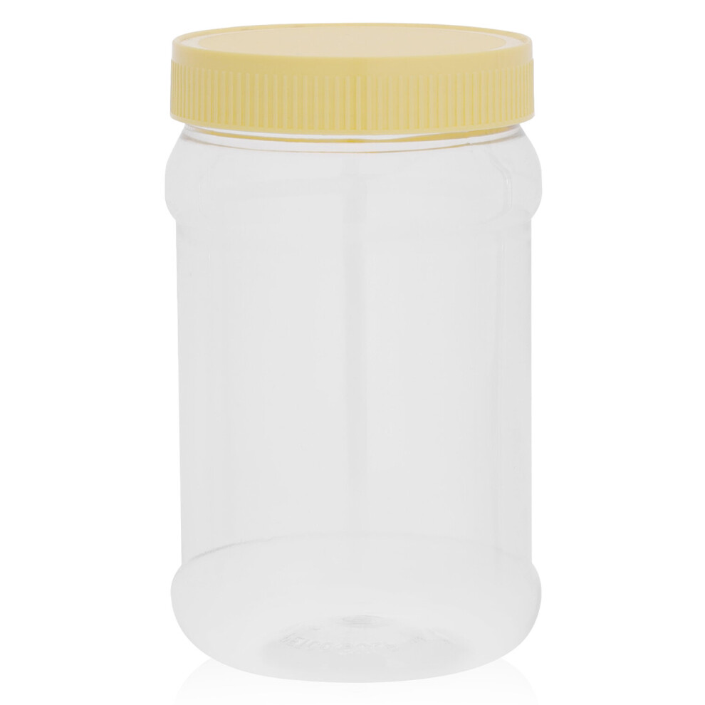 (1 L) Royalford Plastic Jar with Lid Food Storage Cans