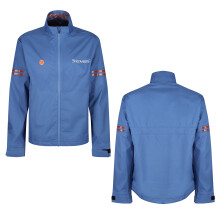 (Blue, Large) Stromberg OceanTee Mens Waterproof Zipped Rain Golf Jacket Windproof Lightweight