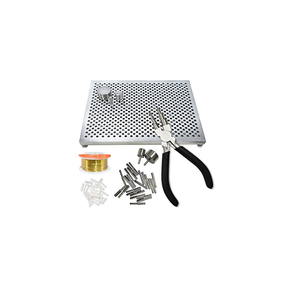 The hobbyworker Wire Bending Jig,Wire Jig Includes 30 Metal pegs for  Jewelry Making Tools and Wire Wrapping Supplies : : Home