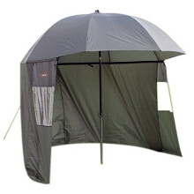 Ultra Fishing Shelter 2.2m Multi-Angle Tilt Top Umbrella Brolly Bivvy w/Zip Sides Windows and Carry Bag