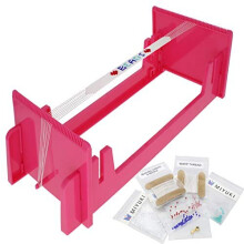 Beadsmith Loomeez Japanese Bead Loom Kit - Inkluderer justerbar væven Miyuki Glassperler Tråd & Needle Warp Thread Findinger og instruktioner - L