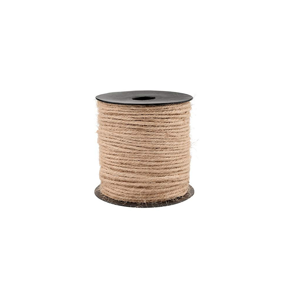 jijAcraft 3MM Jute Twine String,100M Durable Jute Twine Rope Cord for Gift Wrapping Crafts Gardening