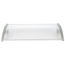 Household Application Door & Window Rain Cover Eaves Canopy White & Grey Bracket- HT-120 x 80