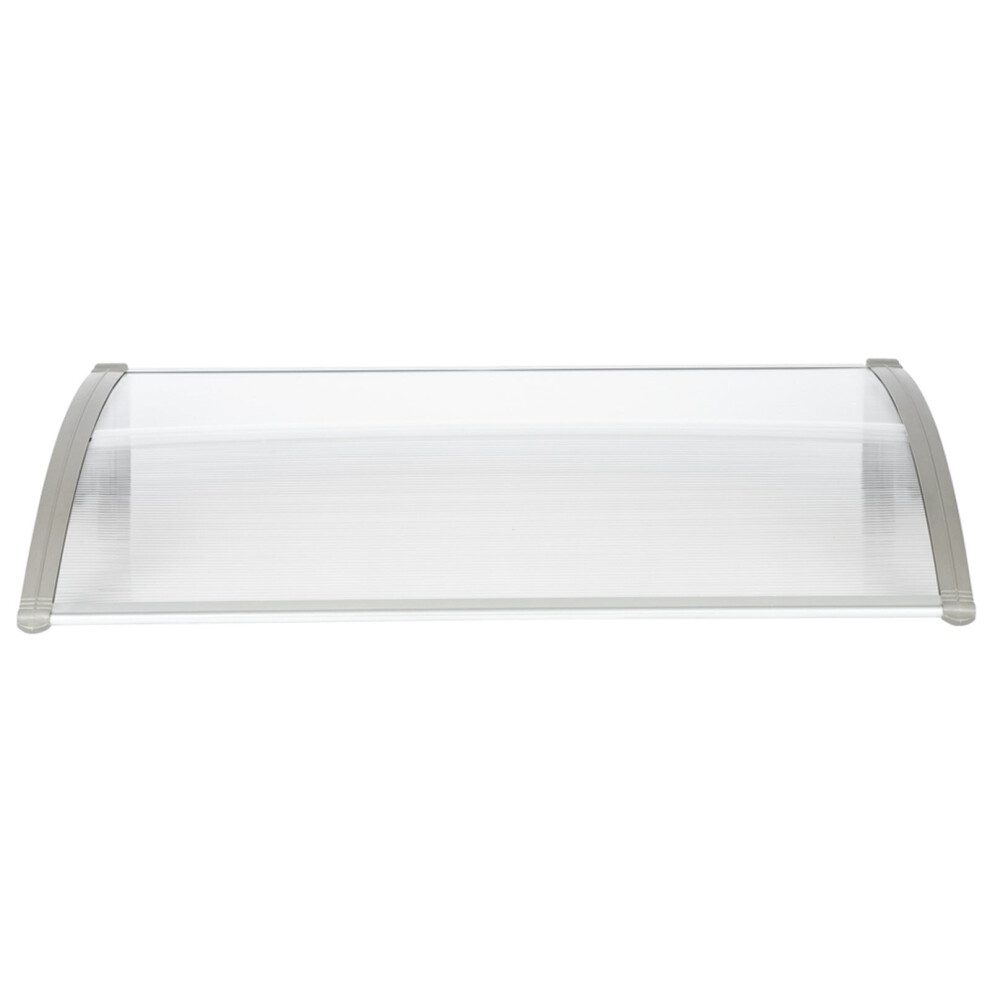 Household Application Door & Window Rain Cover Eaves Canopy White & Grey Bracket- Ht-120 X 80 5060946094766